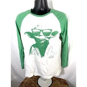 Star Wars Yoda Raglan Long Sleeve Shirt